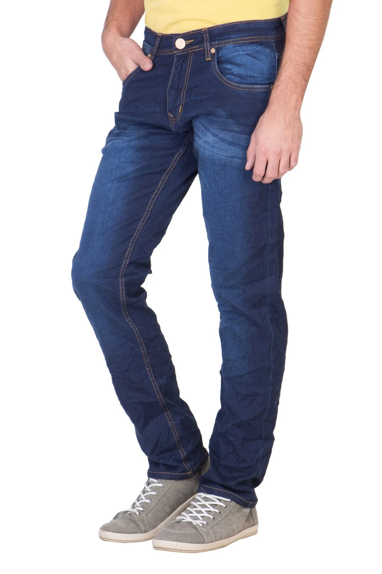 Men's Slim Fit Denim Dark Blue Jeans