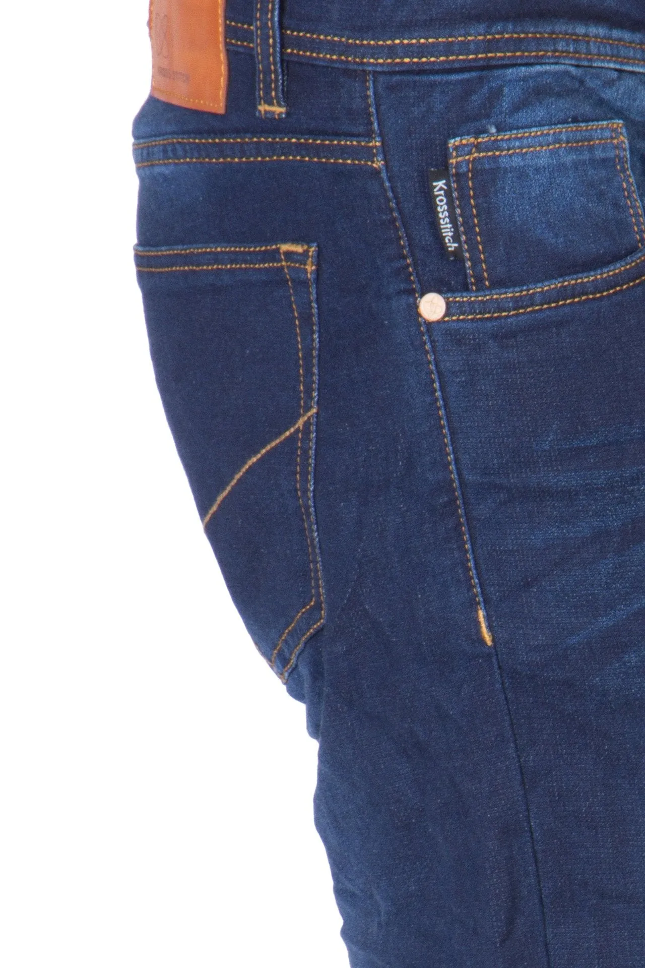 Men's Slim Fit Denim Dark Blue Jeans