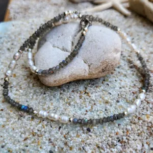 NATURAL AURA - SILVER  WATERPROOF NECKLACE