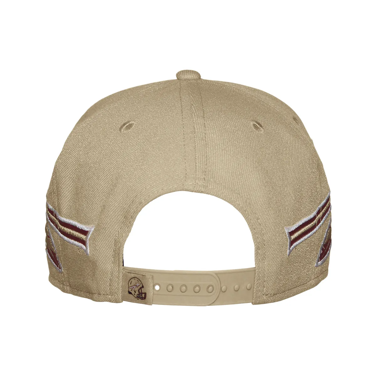 New Era Spear Design 950 Adjustable Flatbill Snapback Cap - Gold/Garnet