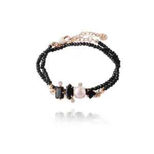 Noir Double Wrap Bracelet