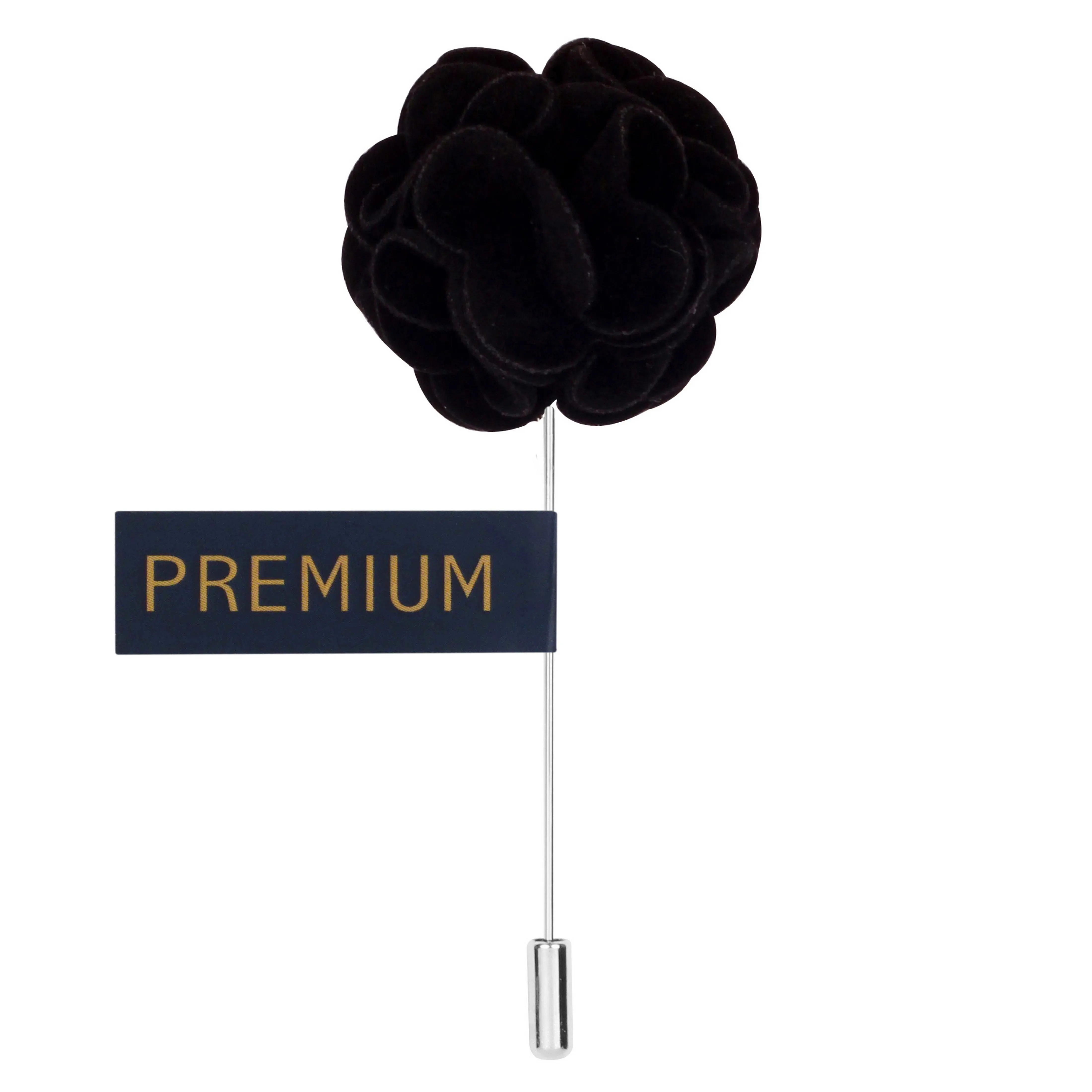 Peluche Wonderful Tulip Black Brooch Lapel Pin