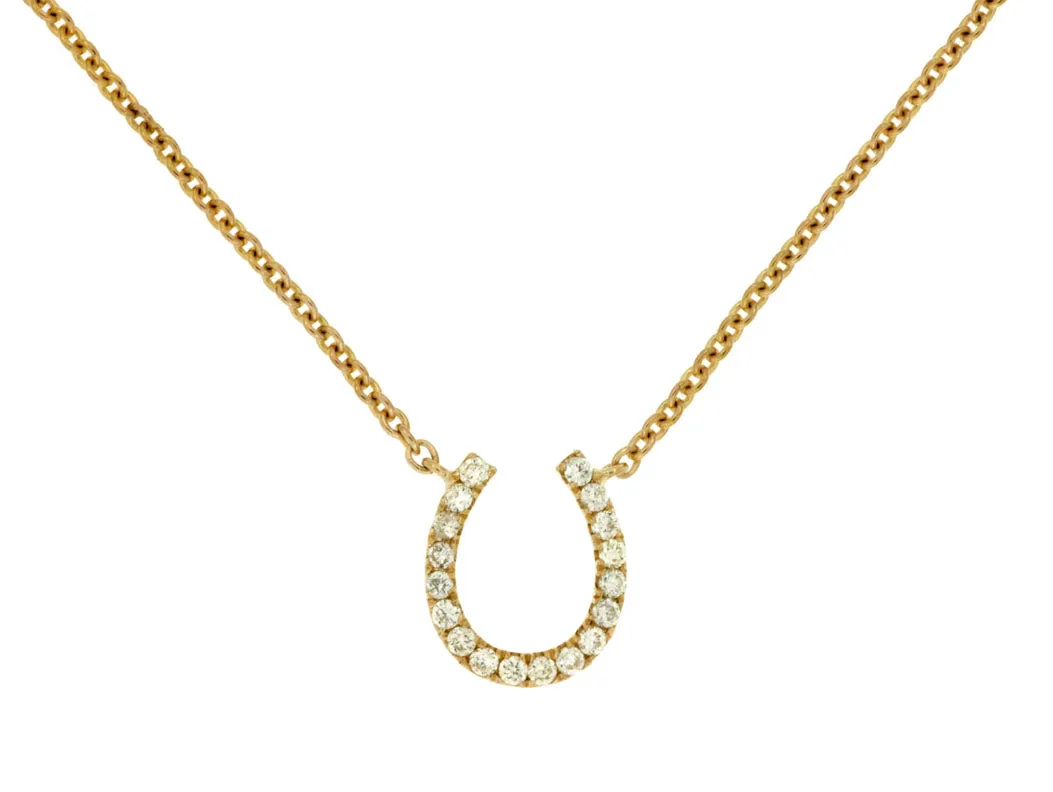 Petite Diamond Horseshoe Necklace