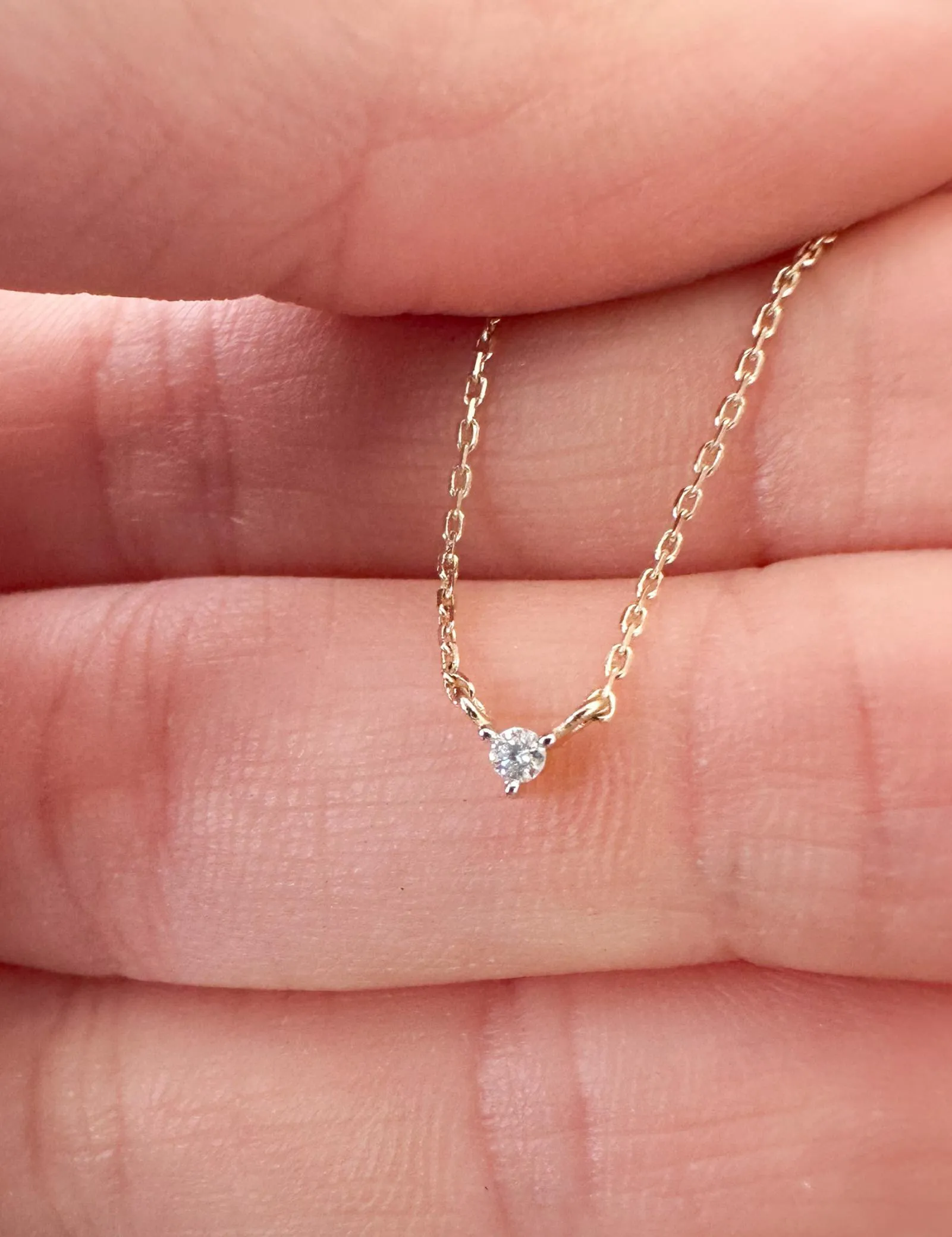 Petite Diamond Necklace - Single