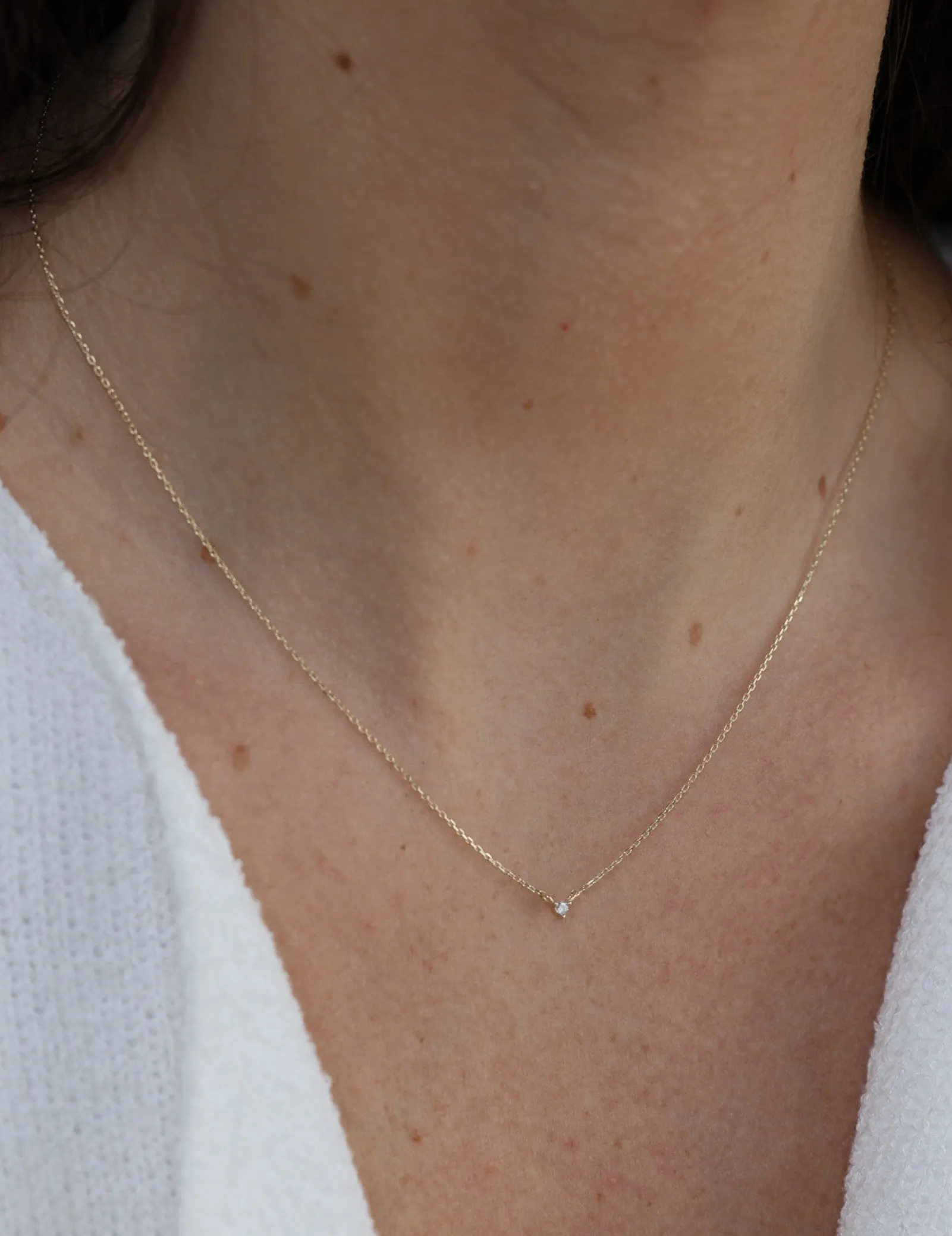 Petite Diamond Necklace - Single