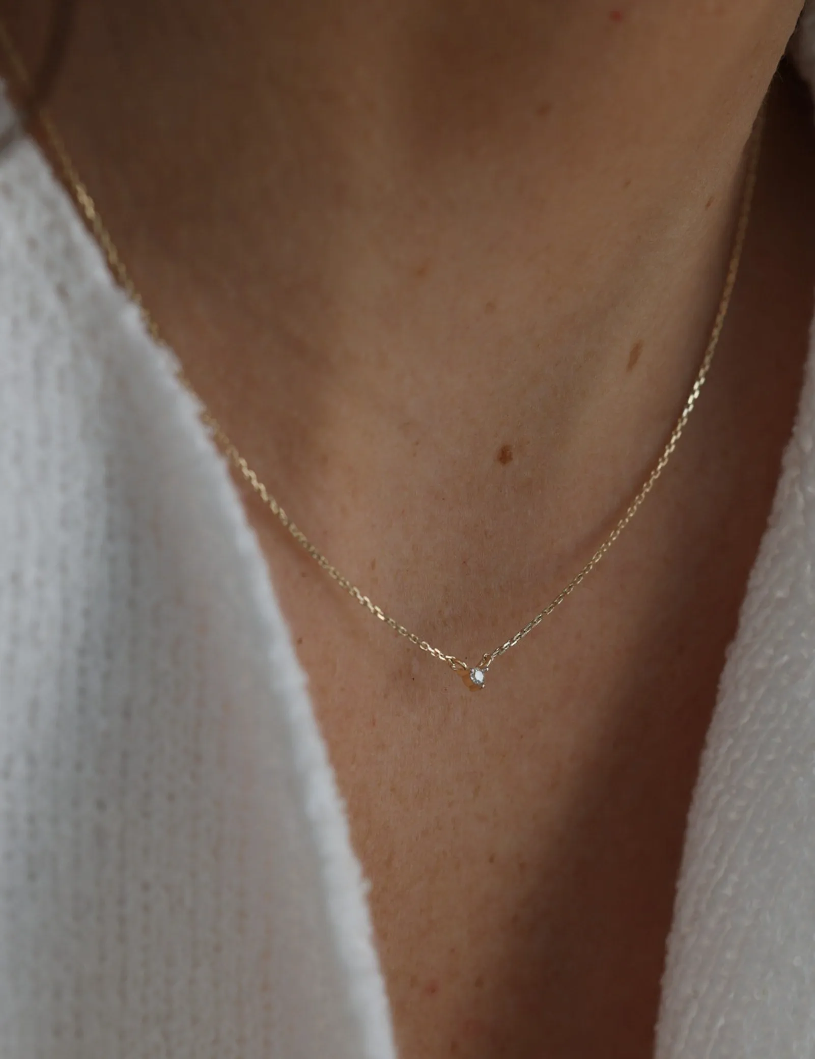 Petite Diamond Necklace - Single