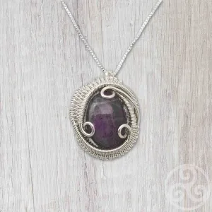 Purple Labradorite Pendant