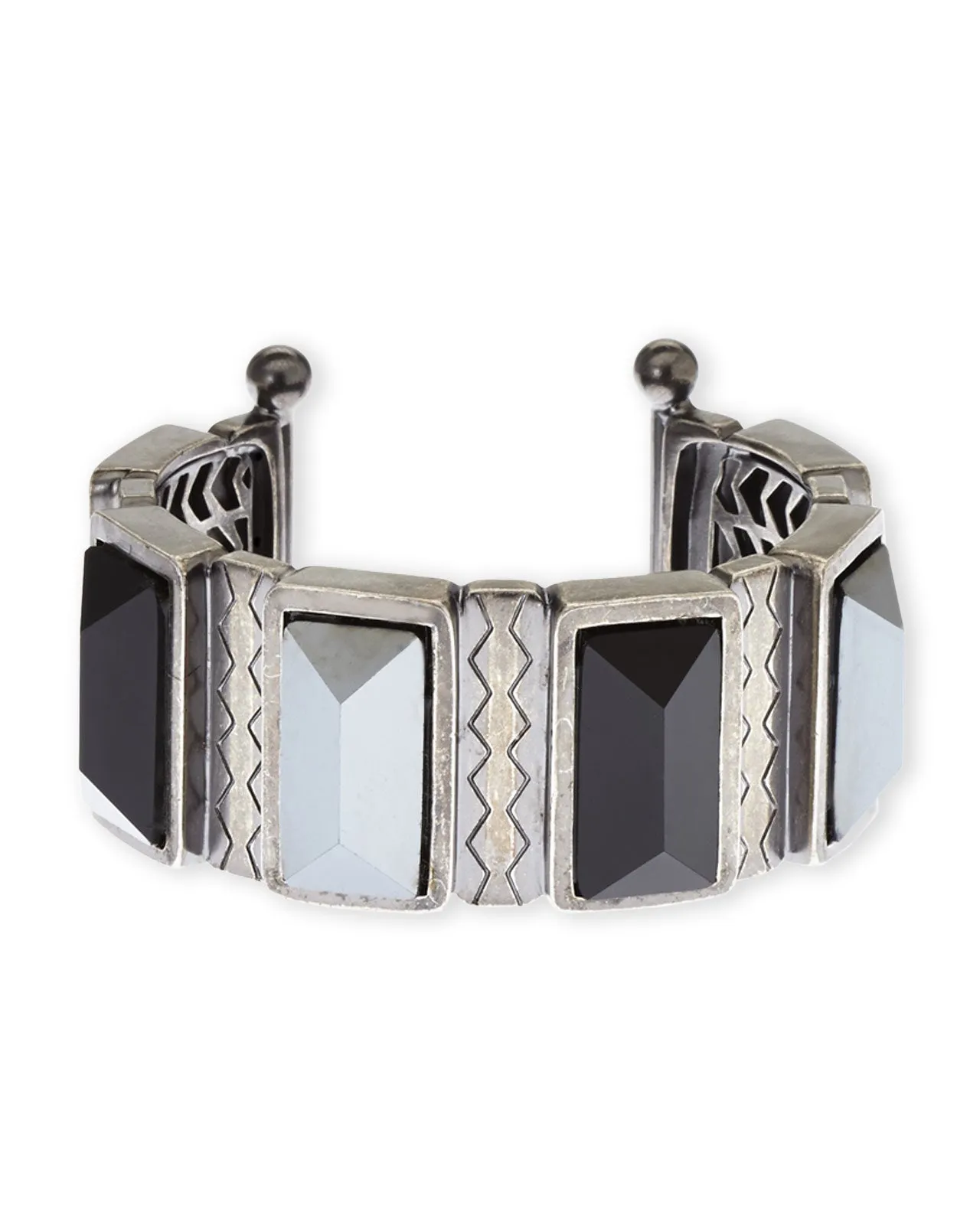 Rebecca Minkoff 2-Tone Stud Gem Cuff Bracelet $168