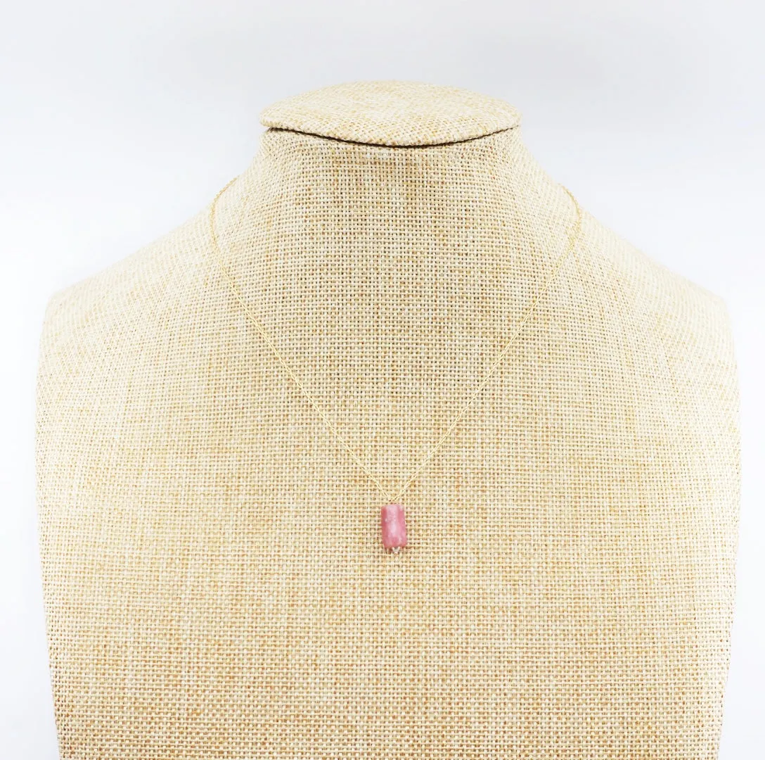 Red Thulite Column Necklace