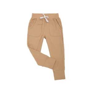 Ribbed Bamboo Pocket Jogger Pants - Amber