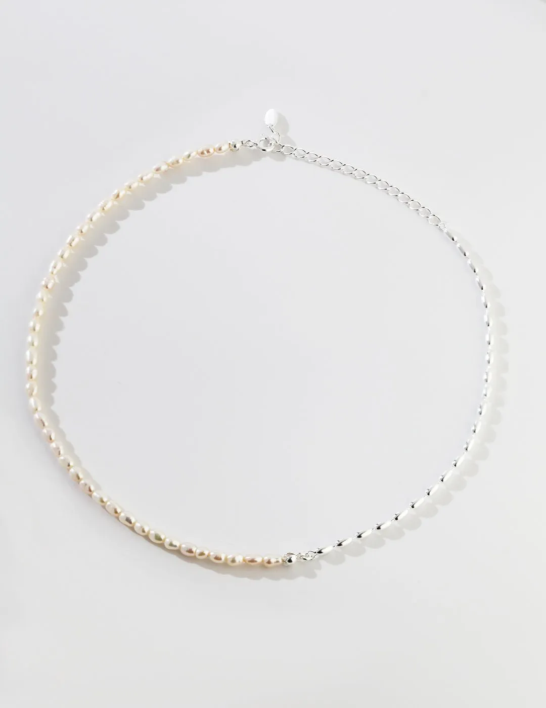 Rice Grain Pearl Necklaces