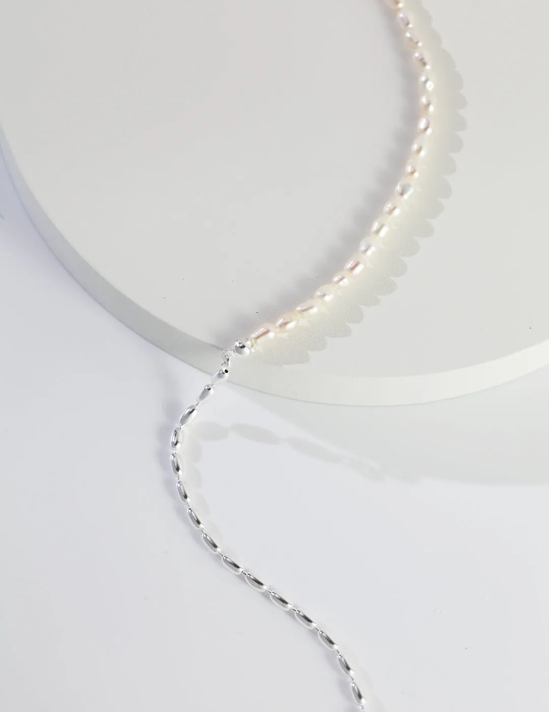 Rice Grain Pearl Necklaces