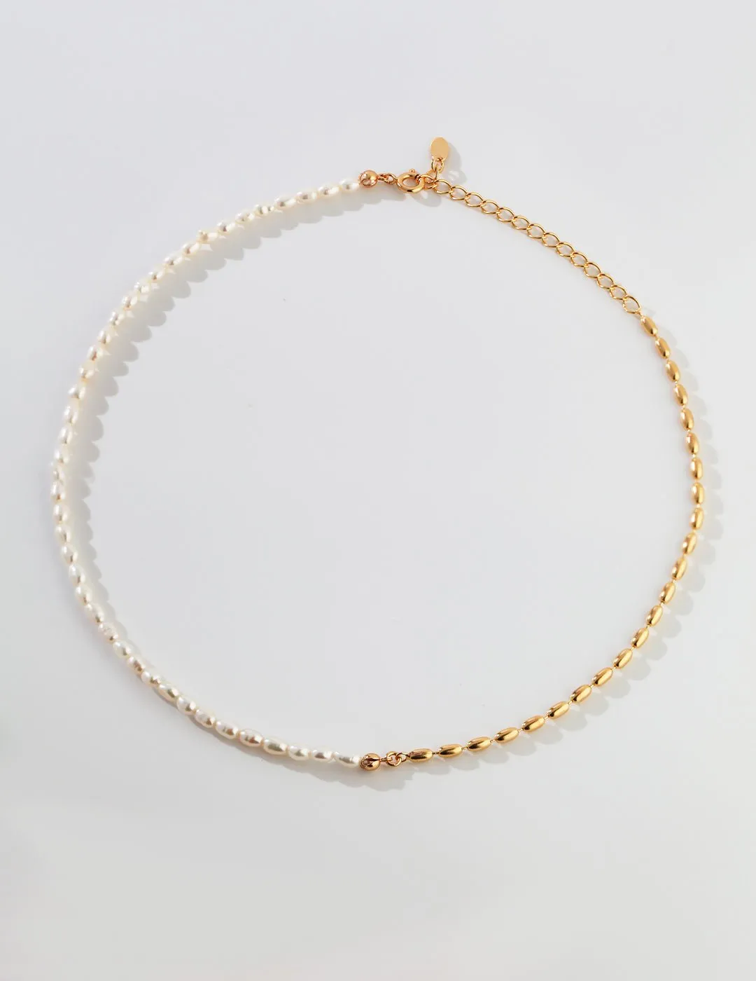 Rice Grain Pearl Necklaces