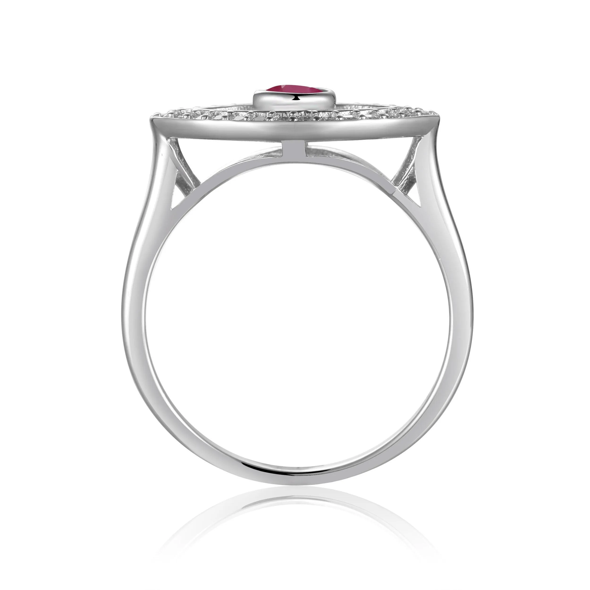 Ruby Evil Eye Ring