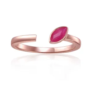 Ruby Marquise Open Midi Rings