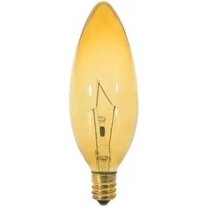 Satco S3818 Incandescent Chandelier BA9 1/2 Amber