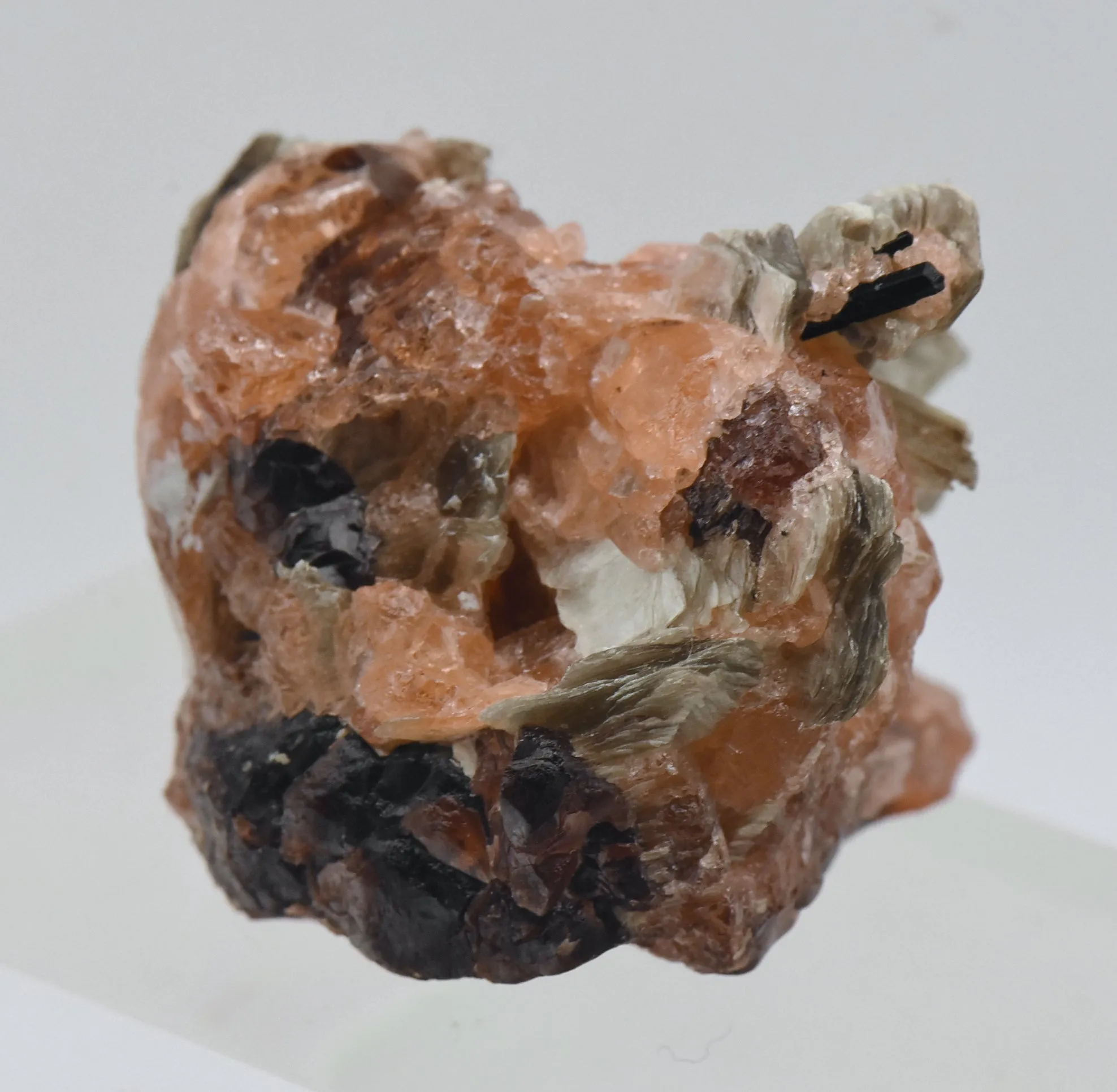 Spessartine Garnet with Muscovite Mineral Specimen - Brazil