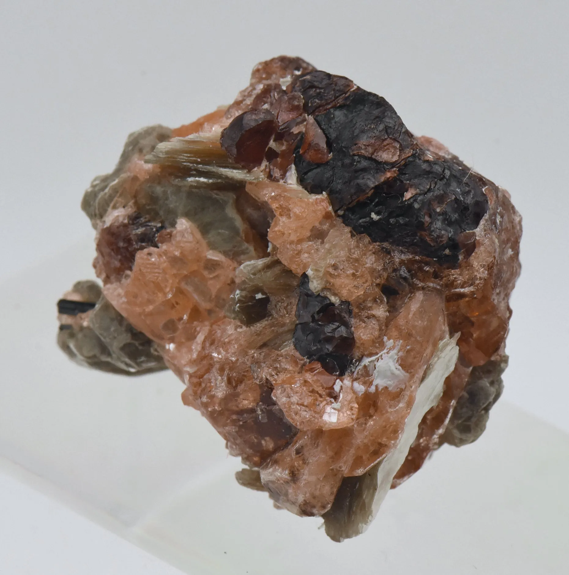 Spessartine Garnet with Muscovite Mineral Specimen - Brazil