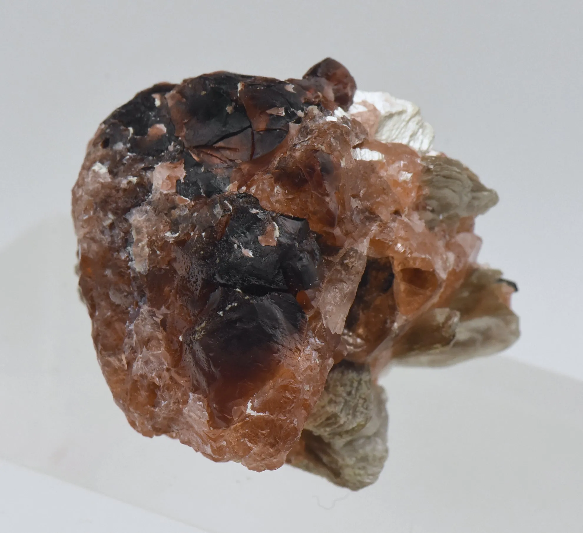 Spessartine Garnet with Muscovite Mineral Specimen - Brazil