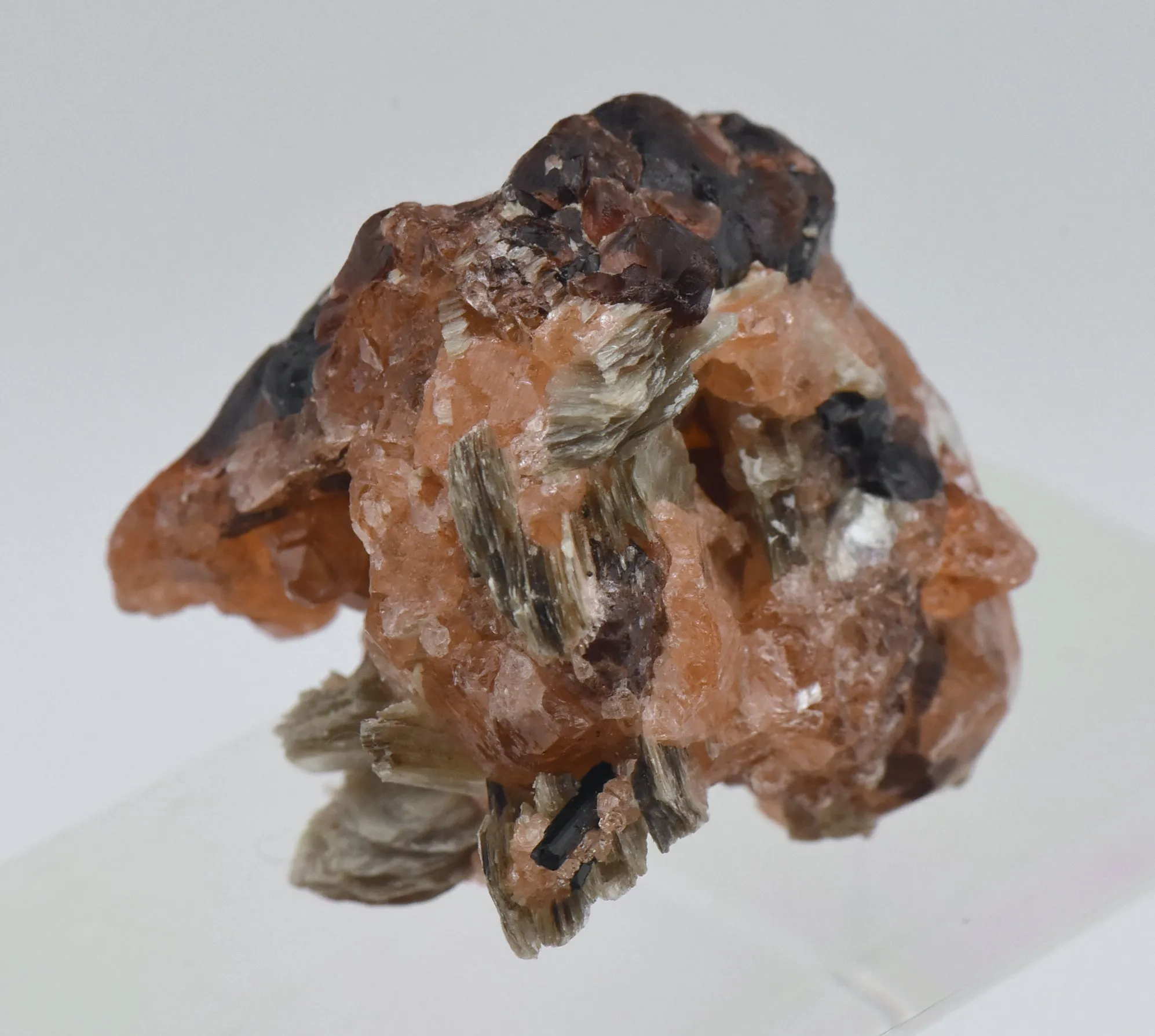 Spessartine Garnet with Muscovite Mineral Specimen - Brazil