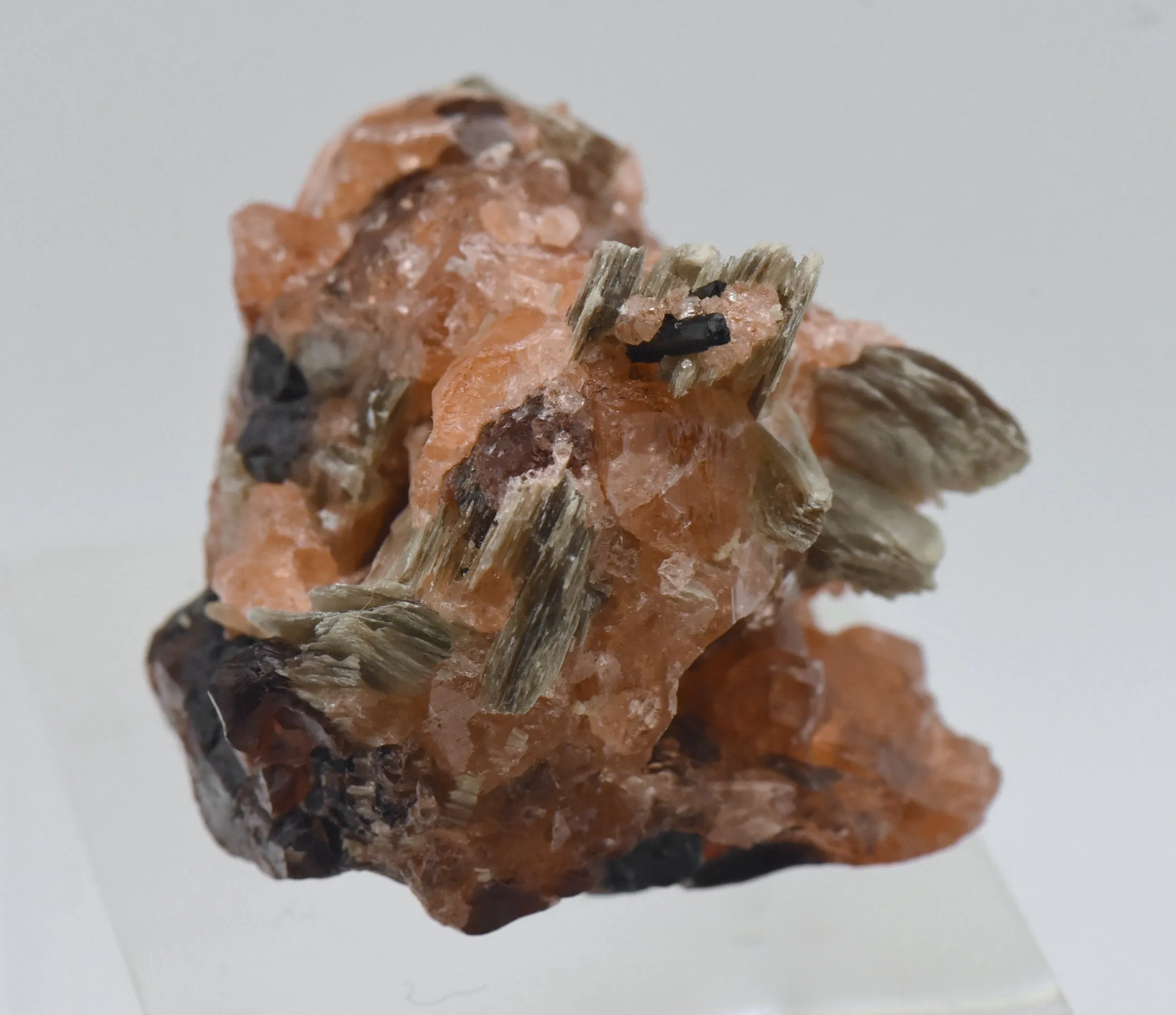 Spessartine Garnet with Muscovite Mineral Specimen - Brazil