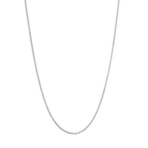 Sterling Silver 0.95mm D/C Cable Chain with Lobster Lock