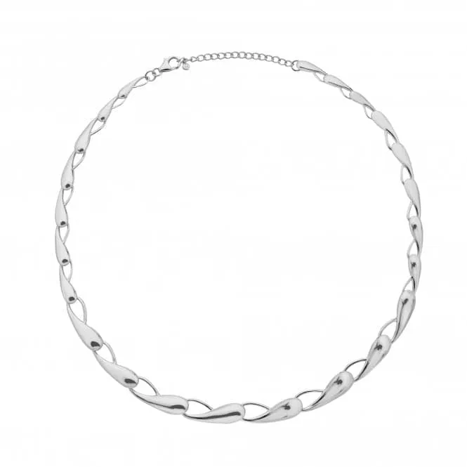 Sterling Silver Tide Statement Necklace DN194