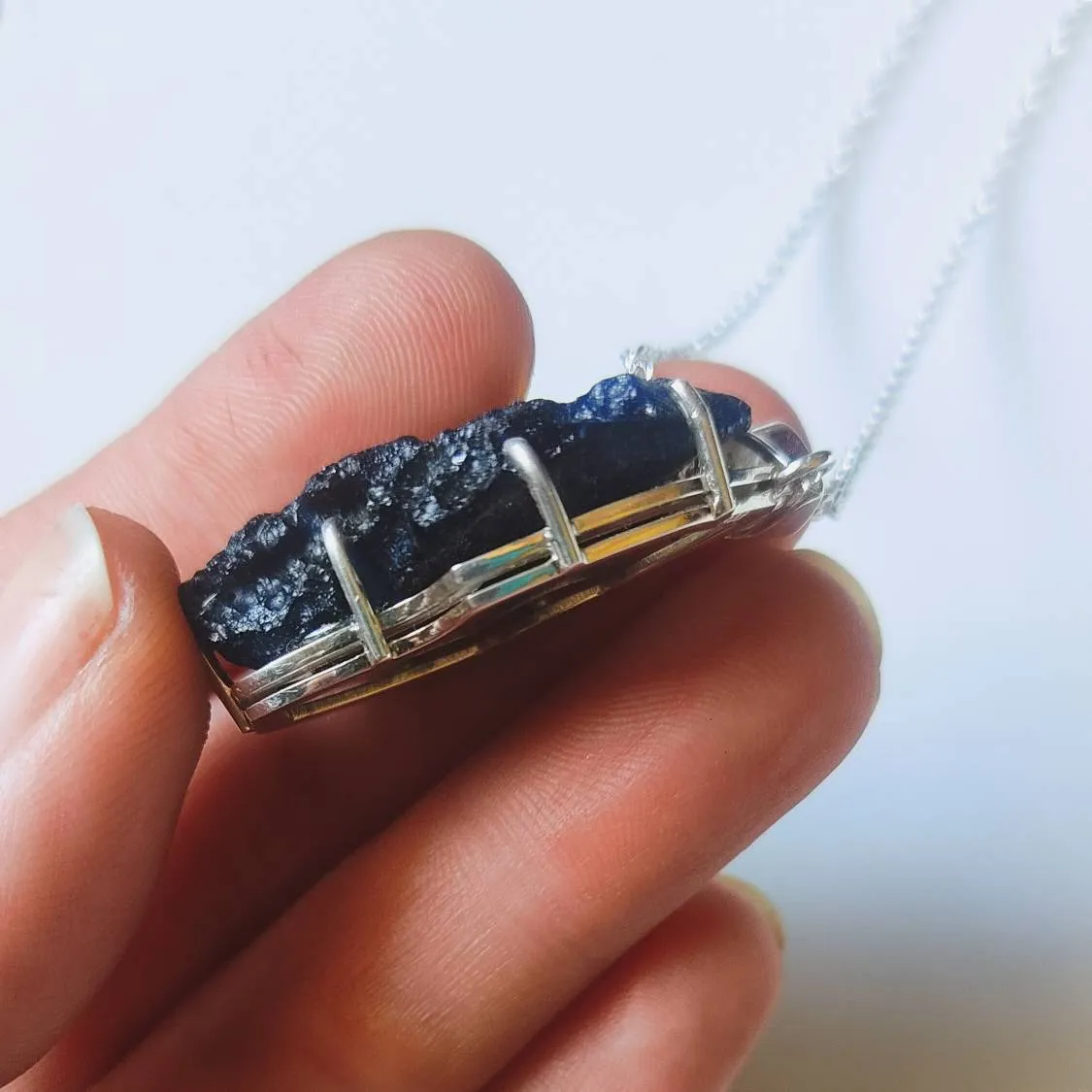 Tibetan Tektite Telepathy Stone Necklace