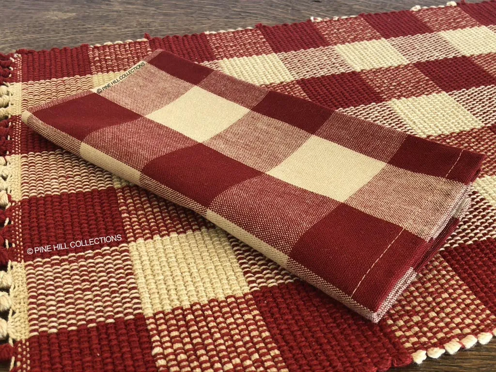 Wicklow Garnet Red Napkins Set of 2